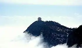 Vue du sommet Wanfo du mont Emei