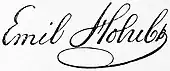 signature d'Emil Holub
