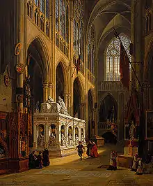 Mausolée du roi Louis XII et d'Anne de Bretagne à Saint-Denis (1867).