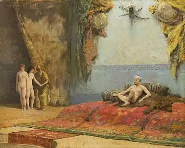 Émile Friant - Les Odalisques au Sultan.