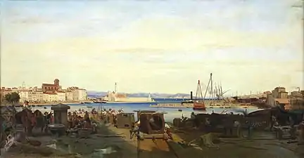 Émile Loubon, Le Port de La Ciotat (1844).