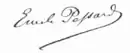 Signature de Émile Pessard