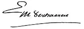 signature d'Émile Verhaeren