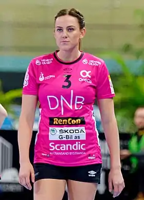 Hegh Arntzen avec les Vipers Kristiansand 3 février 2018