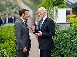 Emmanuel Macron et Joe Biden au 47e sommet du G7, le 11 juin 2021