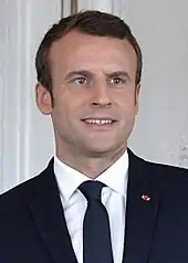 Emmanuel Macron,président de la Républiquedepuis le 14 mai 2017.