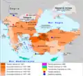 Expansion territoriale de l'Empire ottoman, 1307-1490.