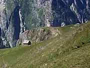 Bergerie d'estive, dans les alpages, près des ruines du Souchet, dans les Alpes françaises