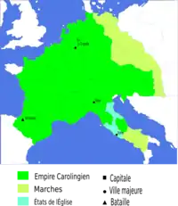 L'Empire de Charlemagne.