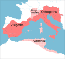 empire de Théodoric en 523