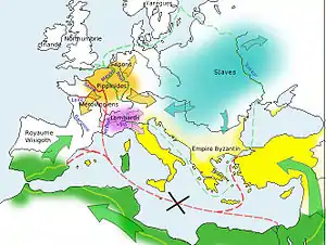 Conséquences de l'expansion musulmane des VIIe et VIIIe siècles sur les voies commerciales et les royaumes européens.