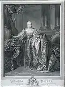 Élisabeth Ire impératrice de Russie, 1761, d’après Louis Tocqué.