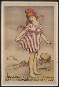 Emprunt national 1920. Souscrivez. Banque de Paris et des Pays-Bas, affiche (1920).