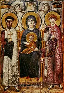 Vierge et l'Enfant, VIe siècle.