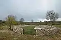 Enclos de pierres sèches sur le site de Planagrèze.