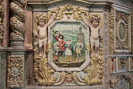 Détail d'un retable.