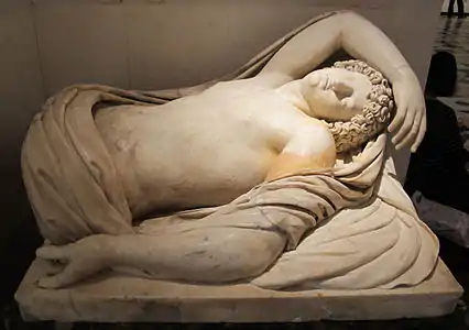 Endymion dormant, copie romaine d'un original grec du IIe siècle av. J.-C.. Saint-Pétersbourg, musée de l'Ermitage.