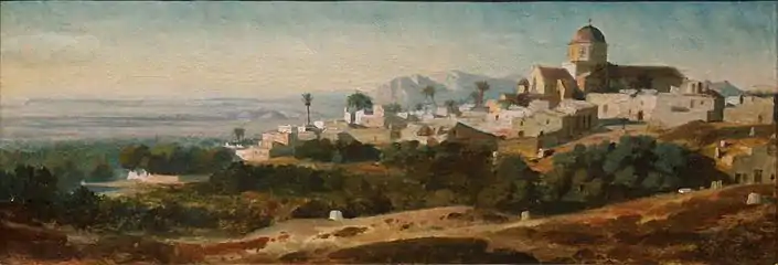 Vue d'un village au sud de l'Espagne, musée des beaux-arts de Marseille.