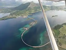 Vue du pont en avion.