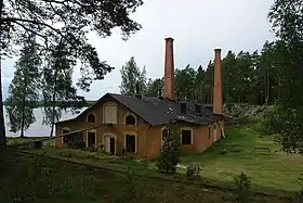 La raffinerie à Oljeön.