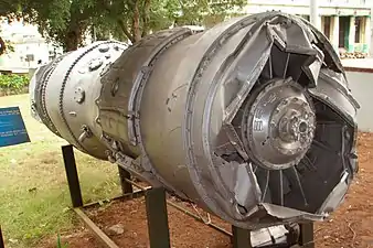 Le moteur du Lockheed U-2 abattu au-dessus de Cuba durant la crise des missiles de Cuba.