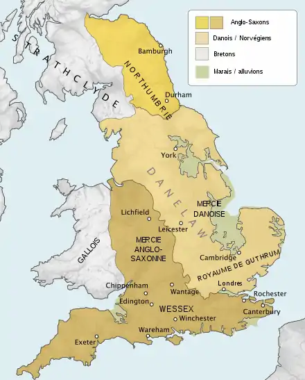 L'Angleterre en 878.