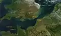 Vision satellite de la Manche.