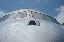 Caméra EFVS sur un Global 6000.