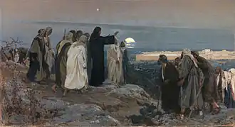 Flevit super illam (« Il pleura sur elle », 1892), huile sur toile, 305 × 555 cm, Madrid, musée du Prado.
