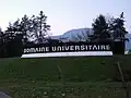 Entrée du Campus au niveau de l'arrêt Neyrpic-Belledonne du tram C