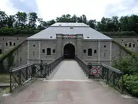 Entrée du fort du Bruissin.