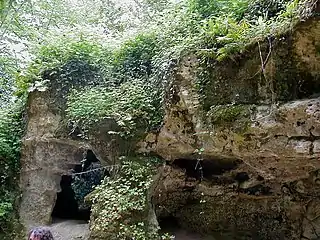 Entrée de la grotte