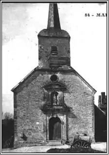 Entrée de l'église de Martincourt-sur-Meuse