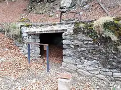 Ancienne entrée d'une mine de fer, site de la Pinosa.
