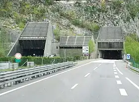 Extrémités ouest du tunnel de l'Épine.