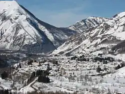 Le village d'Entracque, un centre important de la vallée.