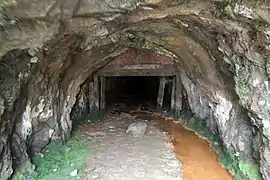 Entrée de la mine de La Carolina en 2015.