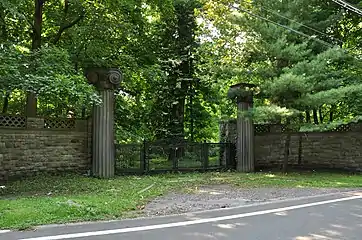 The former entranceway, designed by William Welles Bosworth