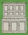 Armoire à double corps.