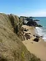 Les falaises près de Porsac'h.