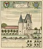 Entrée du château du Fresne (1695).