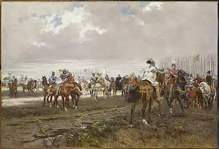 L'Entrevue de Toury en 1562 (1884), huile sur bois, Chantilly, musée Condé.