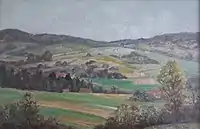 Environs de Bourbonne. Début du printemps. 1946