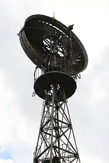 Éolienne Bollée, 1901, à Souilly, France, utilisée pour le relevage des eaux.