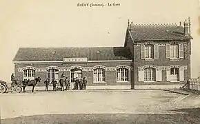 La gare, reconstruite dans les années 1930