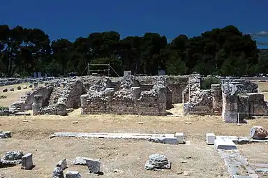 Ruines de l'Odéon romain.