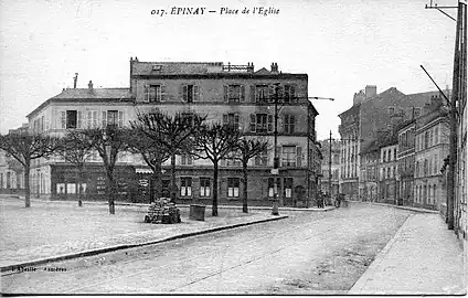 Épinay: Place de l'Église à la rue de Paris