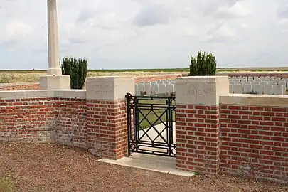 Le cimetière britannique.