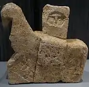Sculpture de la déesse Épona découverte à Perthes (Haute-Marne).