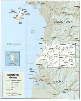 carte : Géographie de la Guinée équatoriale